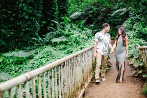 Engagement Photo in Manoa Fall